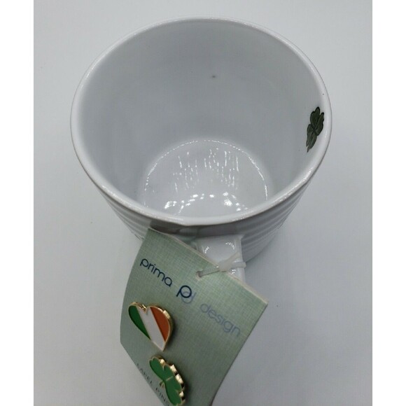 Kiss Me I'm Irishish Large Ceramic Coffee Mug With 2 Lapel Pins Prima Design - Picture 8 of 15